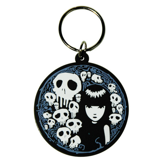 Breloczek EMILY THE STRANGE - skull