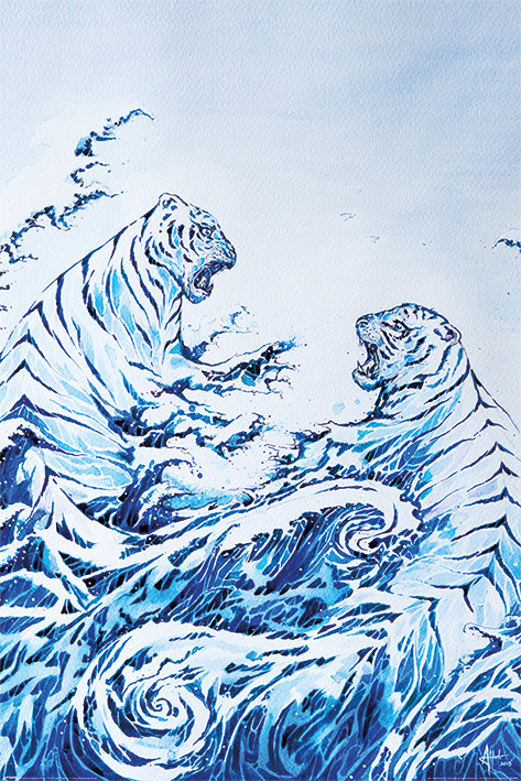 Plakát Marc Allante - The Crashing Waves