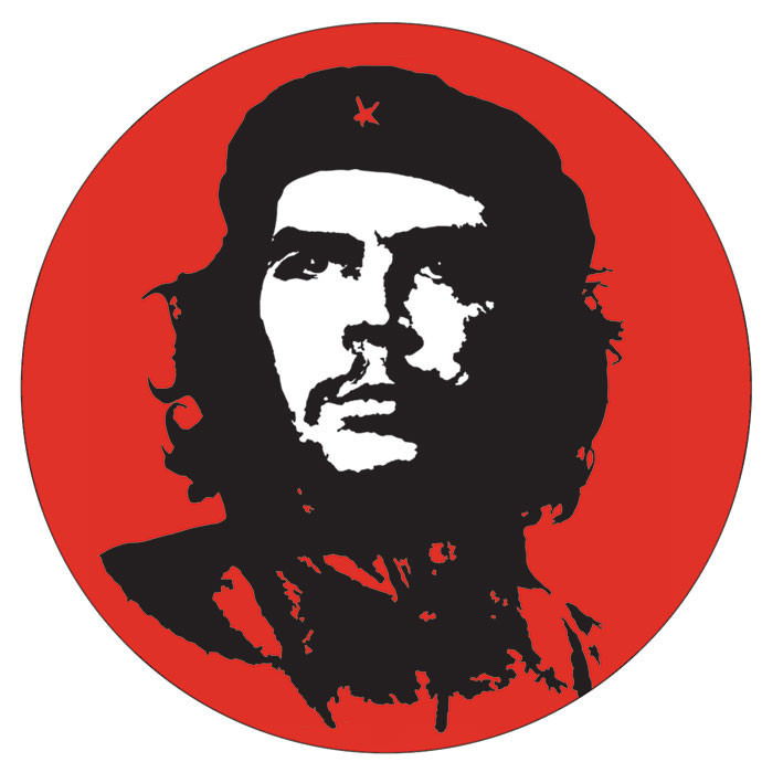Adesivo Murales Che Guevara - Decoro Parete Autoadesivo In 6 Misure - Pellicola Di Qualità Orafol Prodotta In Germania