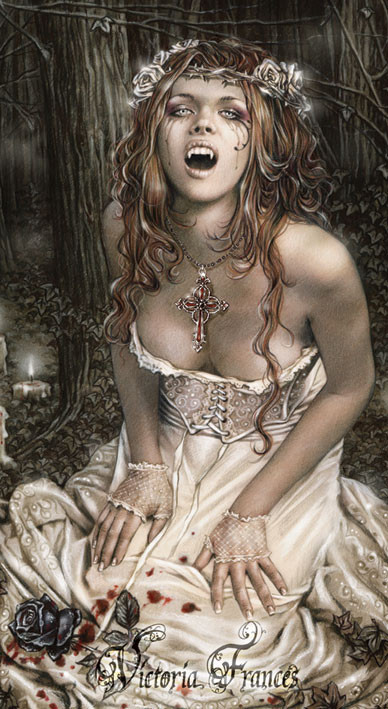 Samolepky VICTORIA FRANCES - vampire girl