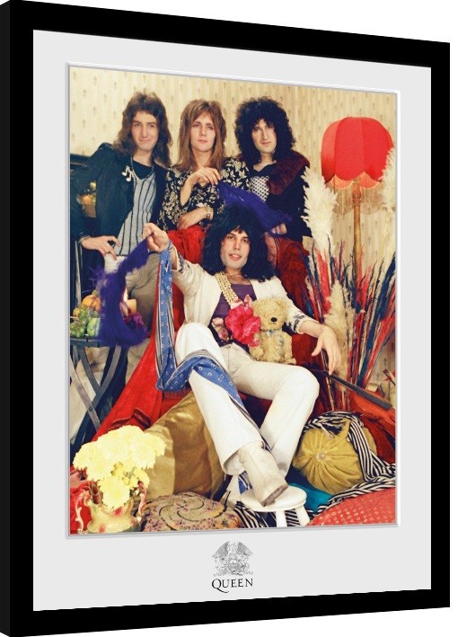 Inramad poster Queen - Band