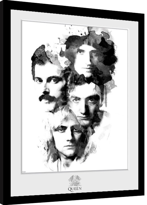 Poster enmarcado Queen - Faces