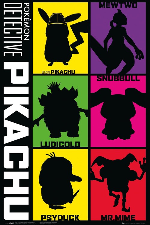 Poster Pokemon: Meisterdetektiv Pikachu - Silhouette