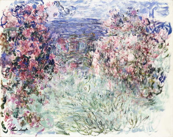 Plakát, Obraz - The House among the Roses, 1925, Monet, Claude, 40 × 30 cm