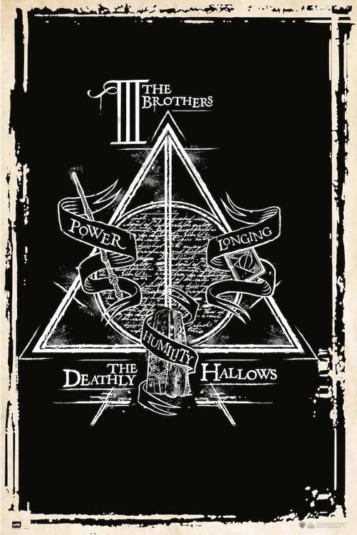 Plakát, Obraz - Harry Potter - Symbol relikvií smrti, 61x91.5 cm