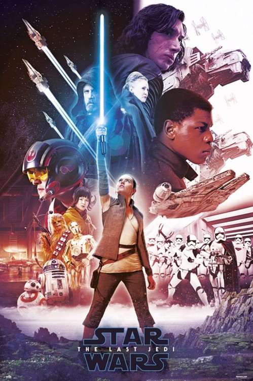 Poster Star Wars: Gli ultimi Jedi - Blue Saber