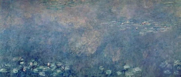Oprawiony plakat Waterlilies - Two Weeping Willows