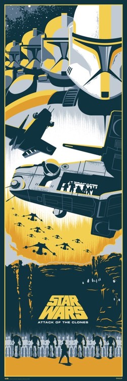 Poster Star Wars II - Klonerna anfaller