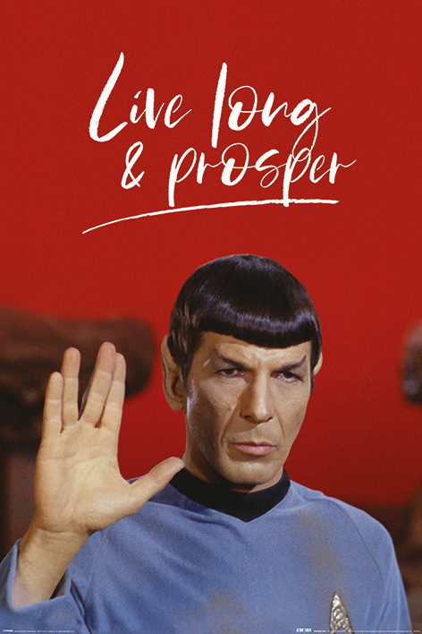 Plakát Star Trek - Live Long and Prosper