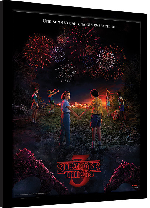 Poster enmarcado Stranger Things - One Summer