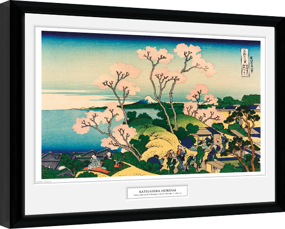 Poster incorniciato Hokusai - Goten Yama Hill