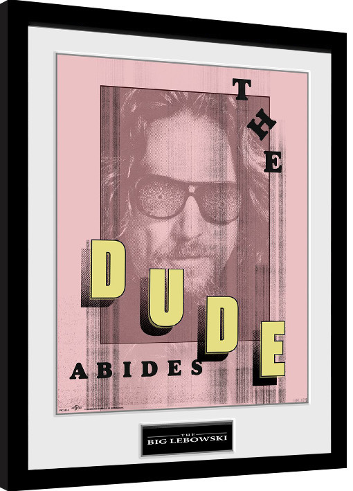 Oprawiony plakat Big Lebowski - Abides