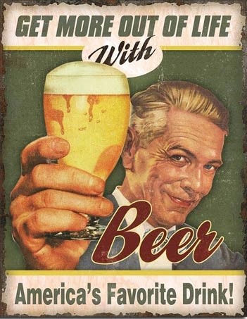 Metallschild Beer - America's Favorite