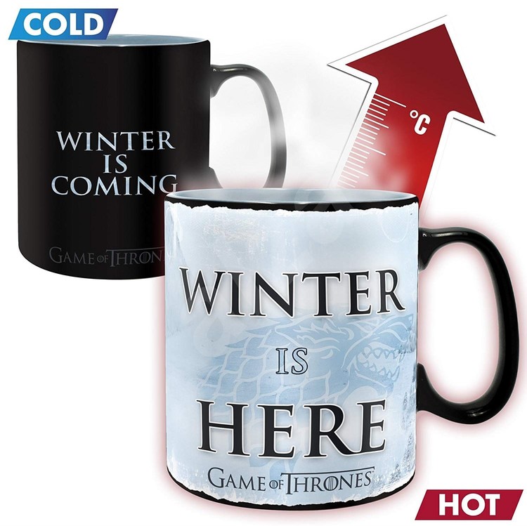 Měnící hrnek Hra o Trůny (Game of Thrones) - Winter is here, 0,46 l
