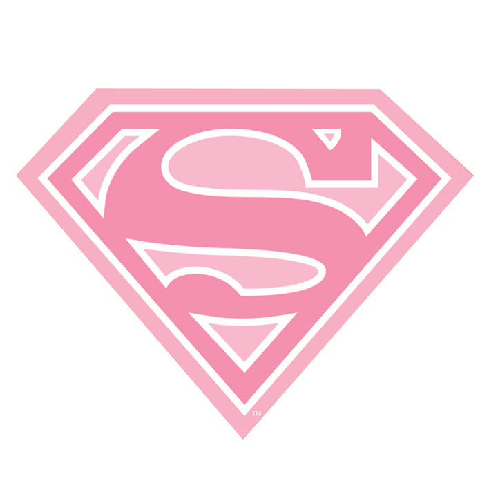 Sticker SUPERMAN - pink logo
