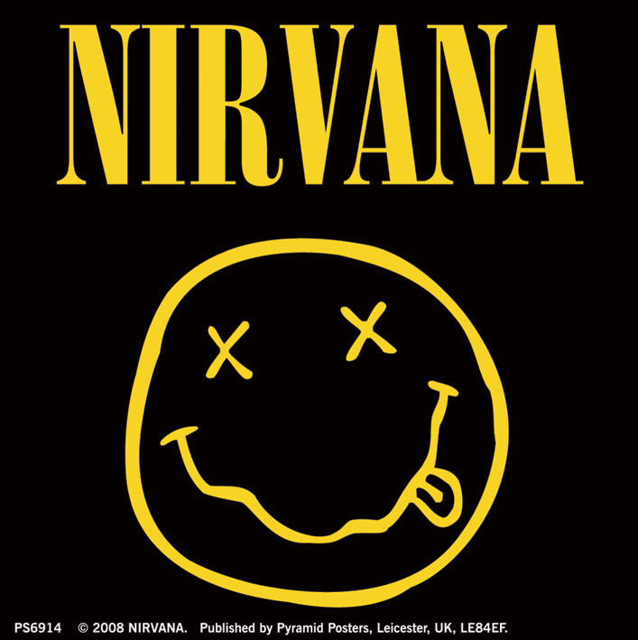 Matricák NIRVANA - smiley logo