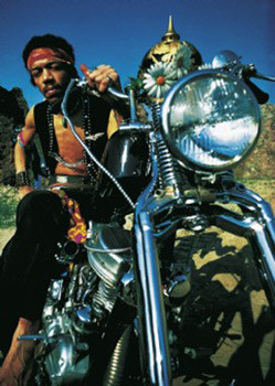 Plakát Jimi Hendrix - motorbike