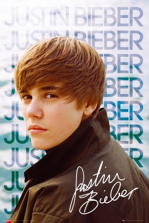Poster Justin Bieber - water