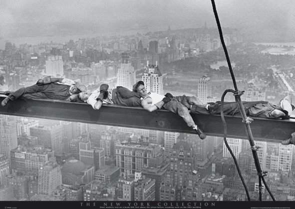 Poster New York - asleep on girder