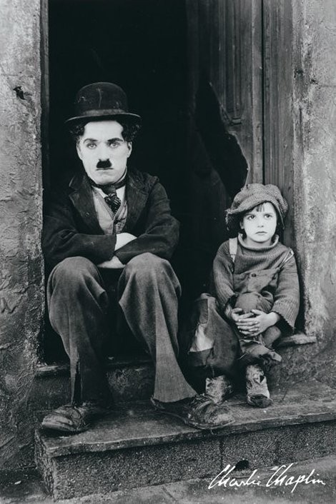 Poster Charlie Chaplin - doorway