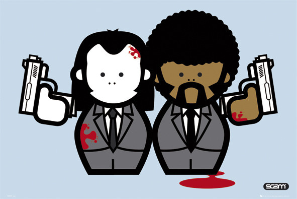 Poster Pulp fiction - gangstas / vincent & jules