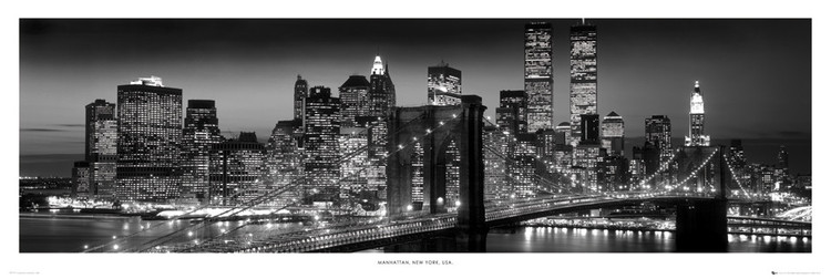 Poster New York - Manhattan black