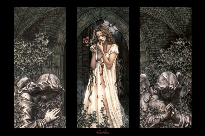 Poster Victoria Frances - triptych
