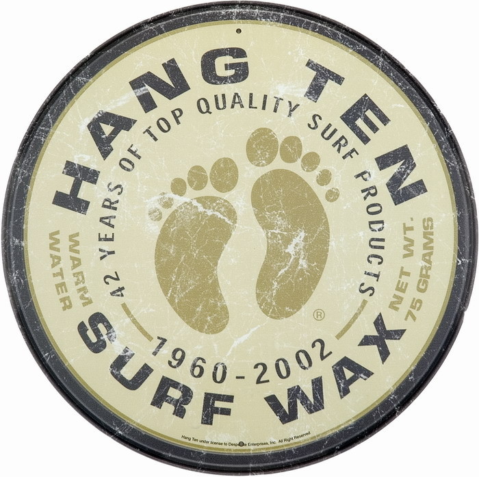 Metalen bord SURF WAX