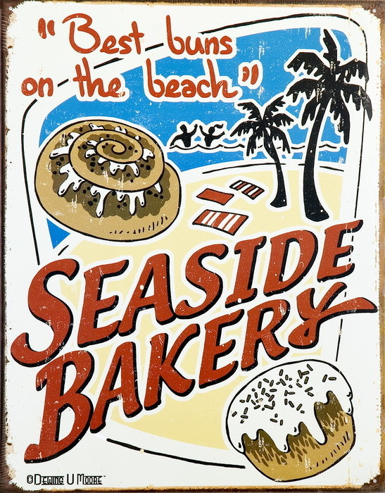 Metallschild SEASIDE BAKERY