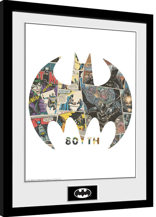 Gerahmte Poster Batman - Comic Symbol