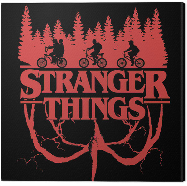 Tableau sur toile Stranger Things - Logo Flip