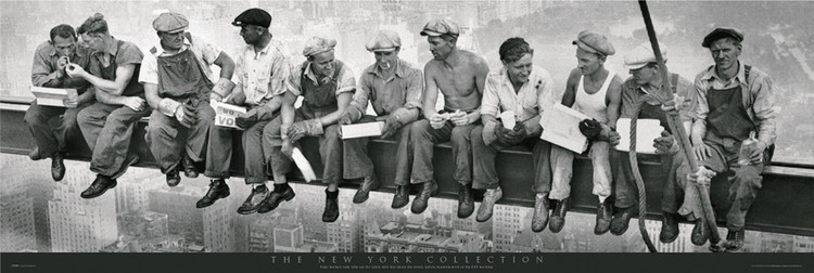 Poster Men on girder