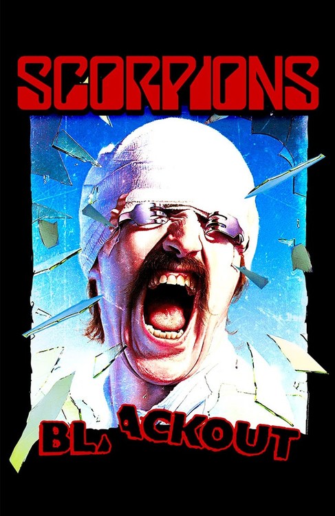 Textilposter Scorpions - Blackout