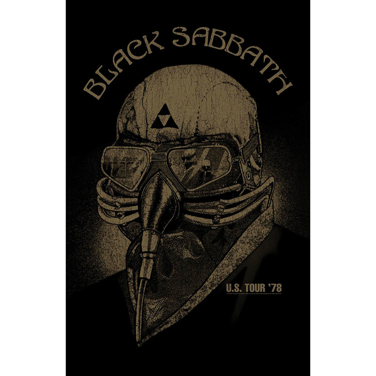 Textielposter Black Sabbath - Us Tour '78