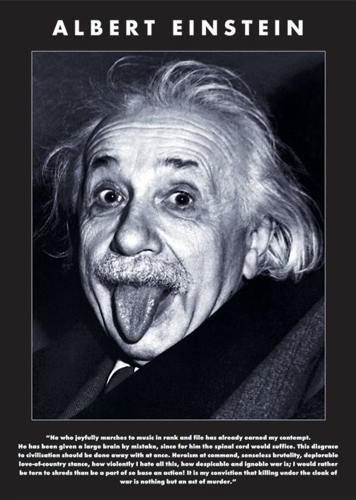 Poster Albert Einstein - tongue