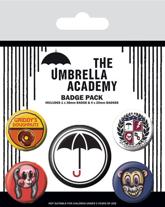 Badge sæt The Umbrella Academy - Super