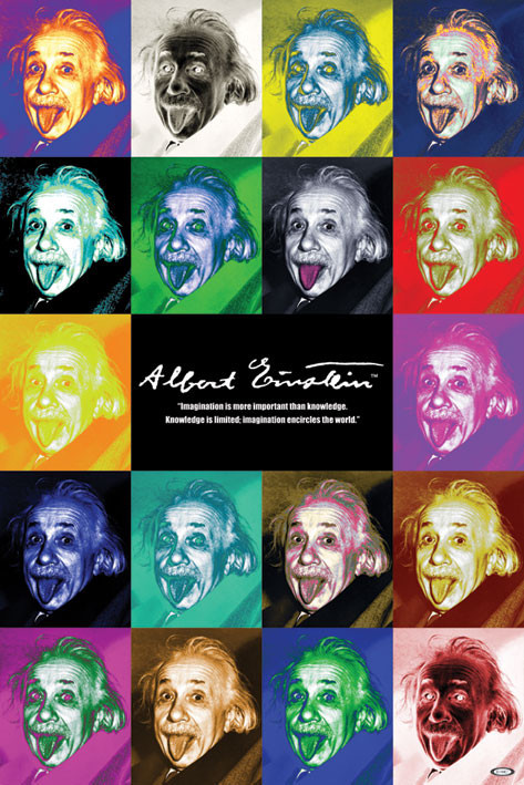 Poster Albert Einstein - pop art