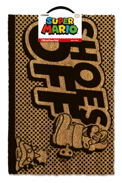Deurmat Super Mario - Shoes Off Black