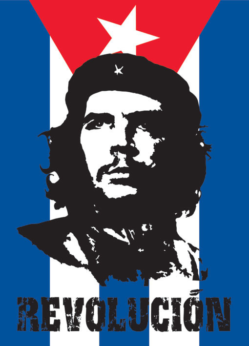 Póster Che Guevara - flag
