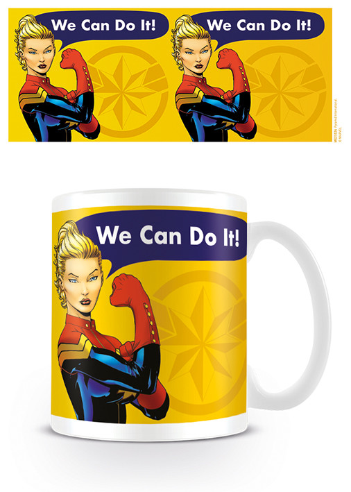 Koffie mok Captain Marvel - We Can Do It