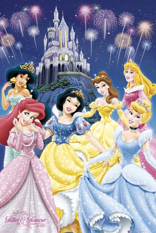 Poster DISNEY PRINCESS - glamour