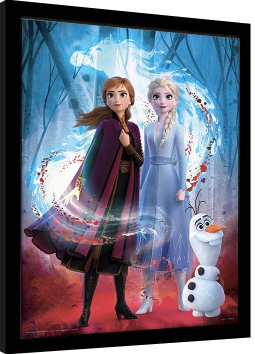 Oprawiony plakat Frozen 2 - Guiding Spirit