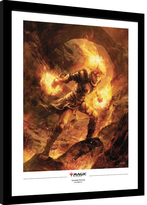 Indrammet plakat Magic The Gathering - Chandra Nalaar