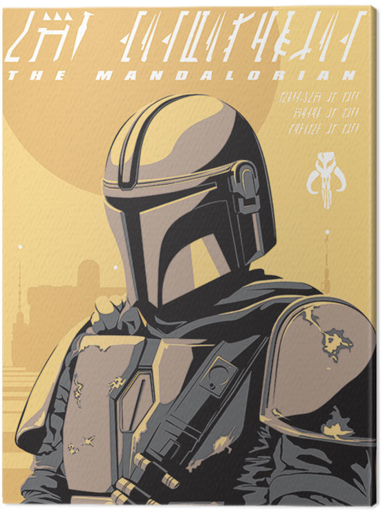 Obraz na plátne Star Wars: The Mandalorian - Illustration