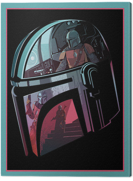 Obraz na płótnie Star Wars: The Mandalorian - Helmet Section