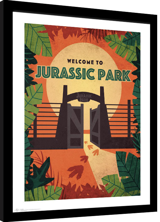 Ingelijste poster Jurassic Park - Welcome