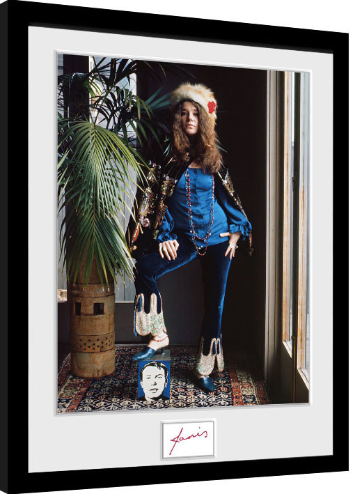 Ingelijste poster Janis Joplin - Wolman Colour