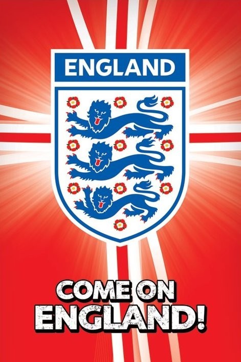 Plakát Come on England