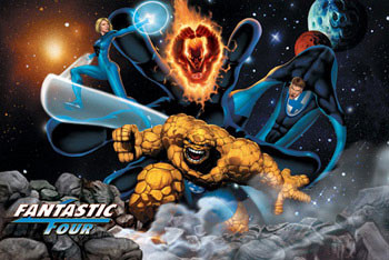 Póster FANTASTIC FOUR - space