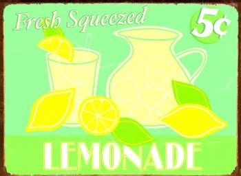 Metallschild LEMONADE